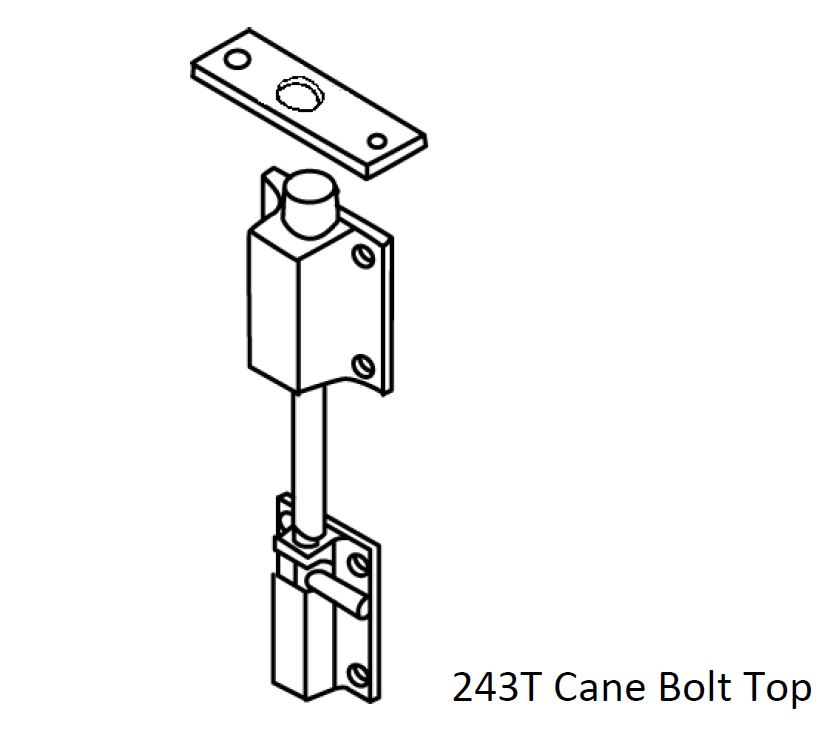 National Hardware 18-in Black Gate Cane-Bolt in the Gate Hardware  department at Lowes.com